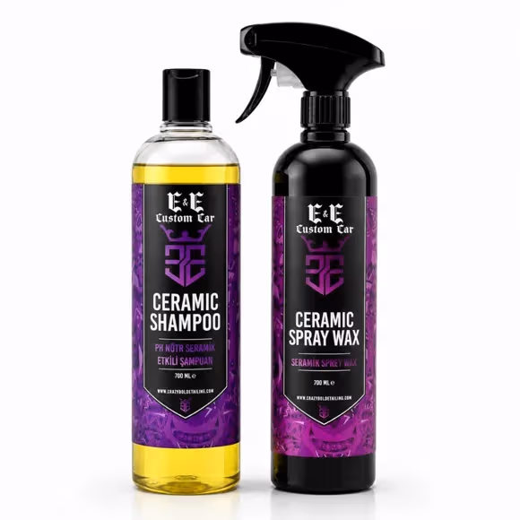 EE CUSTOM CAR PH NÖTR SERAMİK ETKİLİ ŞAMPUAN 700 ML, SERAMİK SPREY WAX 700 ML