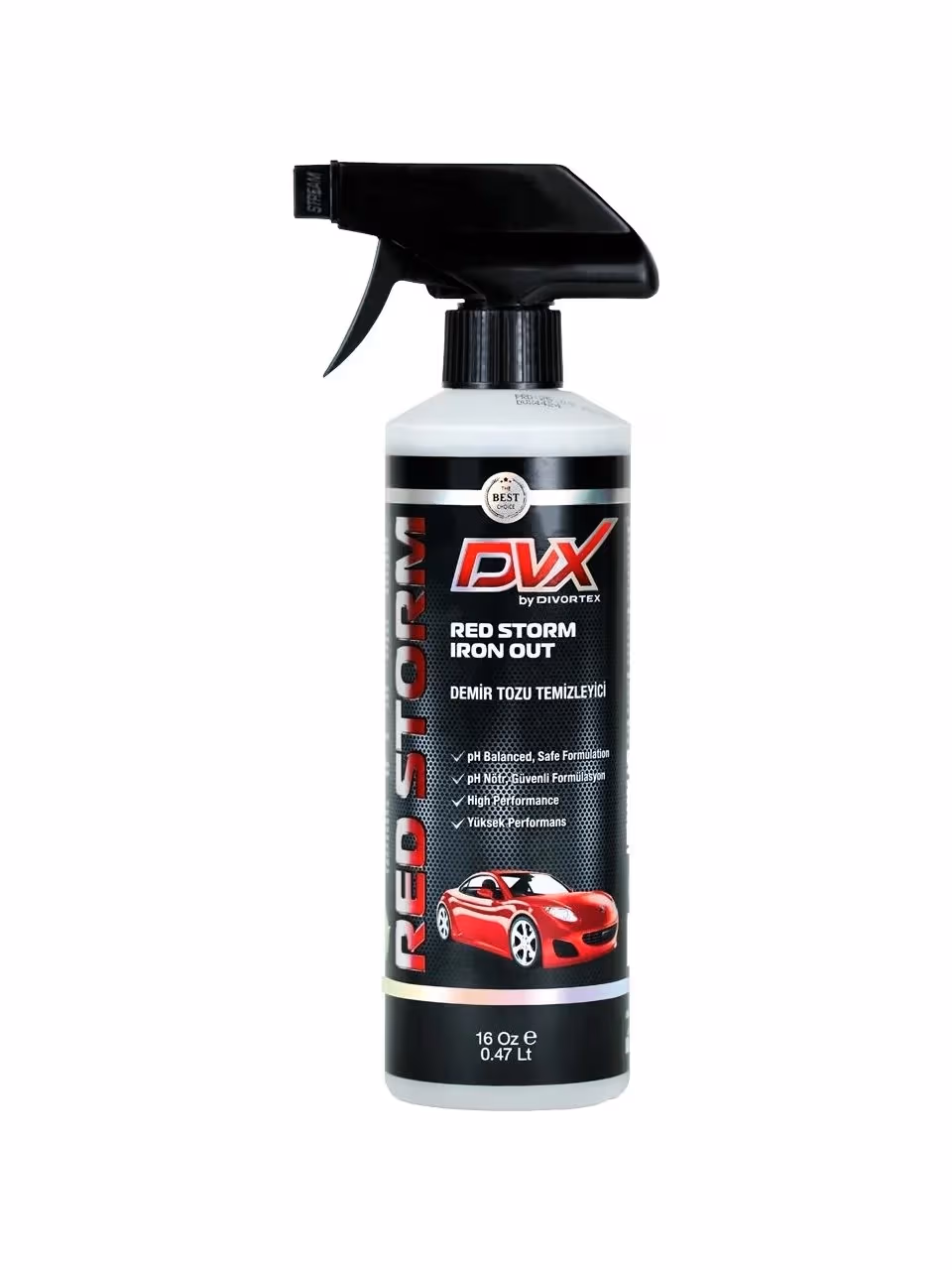 Divortex Red Storm Demir Tozu Temizleyici 473 ml Araç İçin pH Dengeli Güvenli Formül