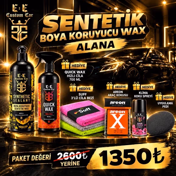 SENTETİK BOYA KORUYUCU WAX ALANA HIZLI CİLA VE TAMAMLAYICI ÜRÜNLER HEDİYE